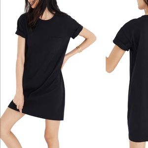 Madewell Pocket Tee Dress in Black